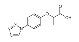 2-(4-TETRAZOL-1-YL-PHENOXY)-PROPIONIC ACID结构式