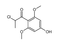 α-chloroethyl 4-hydroxy-2,6-dimethoxyphenyl ketone结构式