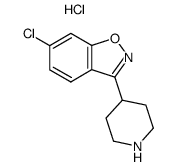 4-(6-chloro-benzo[d]isoxazol-3-yl)piperidiniuim chloride Structure