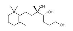 (4R,5S)-5-methyl-7-(2,6,6-trimethylcyclohex-1-en-1-yl)heptane-1,4,5-triol结构式