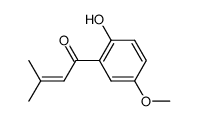 1-(2-hydroxy-5-methoxyphenyl)-3-methylbut-2-en-1-one Structure