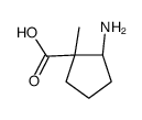 Cyclopentanecarboxylic acid, 2-amino-1-methyl-, cis- (9CI) Structure