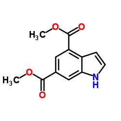 Dimethyl 1H-indole-4,6-dicarboxylate Structure