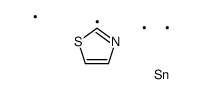 trimethyl(1,3-thiazol-2-yl)stannane结构式