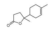 5-methyl-5-(4-methylcyclohex-3-en-1-yl)oxolan-2-one结构式