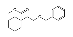1-[2-(Benzyloxy)ethyl]-cyclohexanecarboxylic Acid Methyl Ester Structure