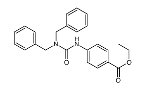 ethyl 4-(dibenzylcarbamoylamino)benzoate Structure