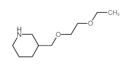 3-[(2-Ethoxyethoxy)methyl]piperidine structure