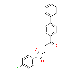 1-[1,1'-BIPHENYL]-4-YL-3-[(4-CHLOROPHENYL)SULFONYL]-1-PROPANONE结构式