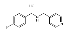(4-氟苄基)(吡啶-4-甲基)胺结构式