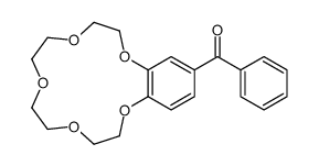 2,5,8,11,14-pentaoxabicyclo[13.4.0]nonadeca-1(15),16,18-trien-17-yl(phenyl)methanone结构式