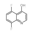 5,8-二氟-4-羟基喹啉结构式