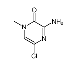 3-amino-5-chloro-1-methyl-2(1H)-pyrazinone结构式