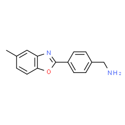 (4-(5-methylbenzo[d]oxazol-2-yl)phenyl)methanamine结构式