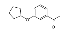 1-(3-cyclopentyloxyphenyl)ethanone结构式