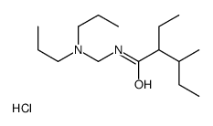 N-[(dipropylamino)methyl]-2-ethyl-3-methylpentanamide,hydrochloride Structure