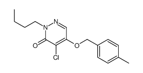 2-butyl-4-chloro-5-[(4-methylphenyl)methoxy]pyridazin-3-one结构式