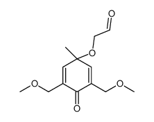 2-[3,5-bis(methoxymethyl)-1-methyl-4-oxocyclohexa-2,5-dien-1-yl]oxyacetaldehyde Structure