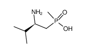 ((R)-2-Amino-3-methyl-butyl)-methyl-phosphinic acid结构式