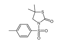 5,5-dimethyl-3-(4-methylphenyl)sulfonyl-1,3-thiazolidin-2-one Structure