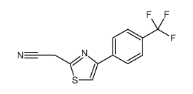2-Thiazoleacetonitrile, 4-[4-(trifluoromethyl)phenyl] Structure