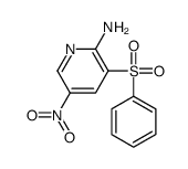 3-(benzenesulfonyl)-5-nitropyridin-2-amine Structure