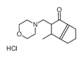 3-methyl-2-(morpholin-4-ylmethyl)-3,4,5,6-tetrahydro-2H-pentalen-1-one,hydrochloride结构式