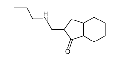 2-(propylaminomethyl)-2,3,3a,4,5,6,7,7a-octahydroinden-1-one结构式
