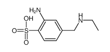 2-amino-4-(ethylaminomethyl)benzenesulfonic acid Structure