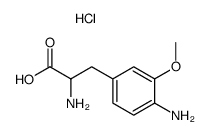α-Amino-β-(3-methoxy-4-aminophenyl)propionic acid dihydrochloride结构式