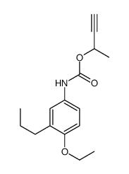 but-3-yn-2-yl N-(4-ethoxy-3-propylphenyl)carbamate结构式