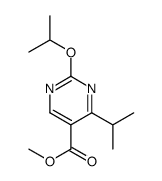 5-Pyrimidinecarboxylic acid, 2-(1-methylethoxy)-4-(1-methylethyl)-, methyl ester Structure