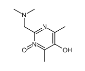 2-[(dimethylamino)methyl]-4,6-dimethyl-1-oxidopyrimidin-1-ium-5-ol Structure