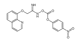 [(1-amino-2-quinolin-8-yloxyethylidene)amino] (4-nitrophenyl) carbonate结构式