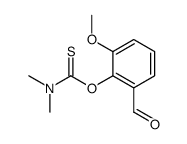 O-(2-formyl-6-methoxyphenyl) N,N-dimethylcarbamothioate结构式
