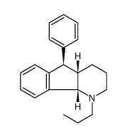 1H-Indeno[1,2-b]pyridine, 2,3,4,4a,5,9b-hexahydro-5-phenyl-1-propyl-, (4aα,5α,9bα) Structure