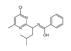 N-[1-(4-chloro-6-methylpyrimidin-2-yl)-3-methylbutyl]benzamide结构式