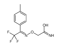 2-[[2,2,2-trifluoro-1-(4-methylphenyl)ethylidene]amino]oxyacetamide结构式