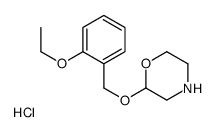 2-[(2-ethoxyphenyl)methoxy]morpholine,hydrochloride Structure