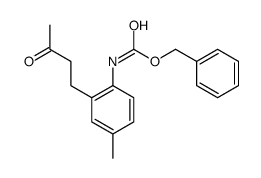 benzyl N-[4-methyl-2-(3-oxobutyl)phenyl]carbamate Structure