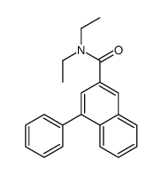 N,N-diethyl-4-phenylnaphthalene-2-carboxamide结构式