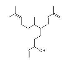 7,11-dimethyl-6-(3-methylbuta-1,3-dienyl)dodeca-1,10-dien-3-ol结构式