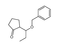 2-(1-phenylmethoxypropyl)cyclopentan-1-one结构式