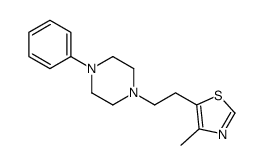 4-methyl-5-[2-(4-phenylpiperazin-1-yl)ethyl]-1,3-thiazole结构式