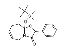 9a-((tert-butyldimethylsilyl)oxy)-2-phenyl-5,8,9,9a-tetrahydrooxazolo[3,2-a]azepin-3(2H)-one结构式