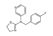 N-[(4-fluorophenyl)methyl]-N-pyridin-3-yl-4,5-dihydro-1,3-thiazol-2-amine Structure