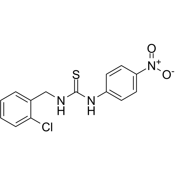 1-(2-Chlorobenzyl)-3-(4-nitrophenyl)thiourea结构式