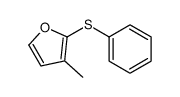 3-methyl-2-phenylsulfanylfuran结构式