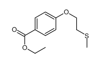 ethyl 4-(2-methylsulfanylethoxy)benzoate结构式