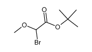 1-bromo-1-methoxyacetate de tertiobutyle Structure